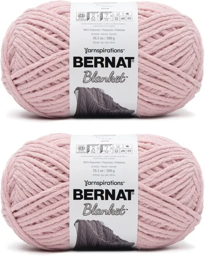 Miniatura 37 de Bernat - Estambre para mantas súper esponjoso acrílico, 2 paquetes de 300g/10.5 onzas, #6, chenilla gruesa de peso pesado para tejer y crochet