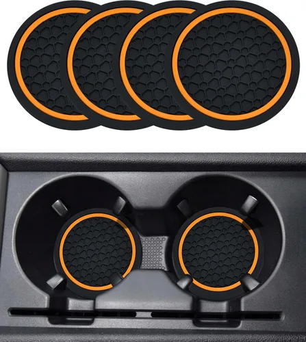 Miniatura 8 de SCUARI 4 unidades de posavasos para coche, posavasos para tazas de coche, posavasos para portavasos de coche, accesorios para portavasos de coche
