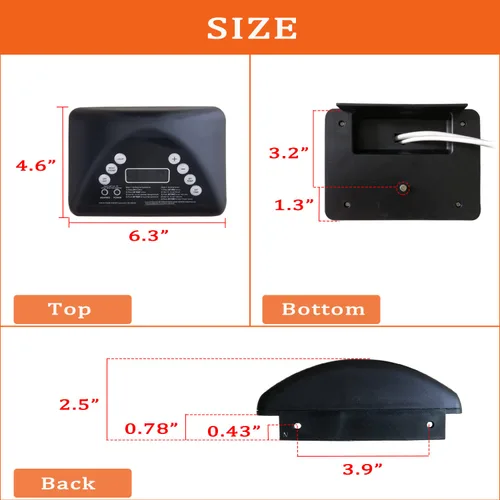 Miniatura 3 de Piezas de repuesto 9907100001, compatibles con Masterbuilt 20070211/20070411/20070311/20072614/2007111/20071011/MB Top Controller Electric Smoker