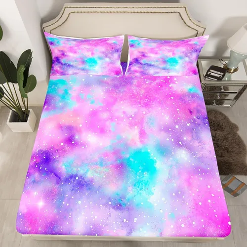 Miniatura 35 de Manfei Juego de sábana bajera de camuflaje de animales marinos, 2 piezas, diseño de camuflaje de tiburones y ballenas, con 1 funda de almohada