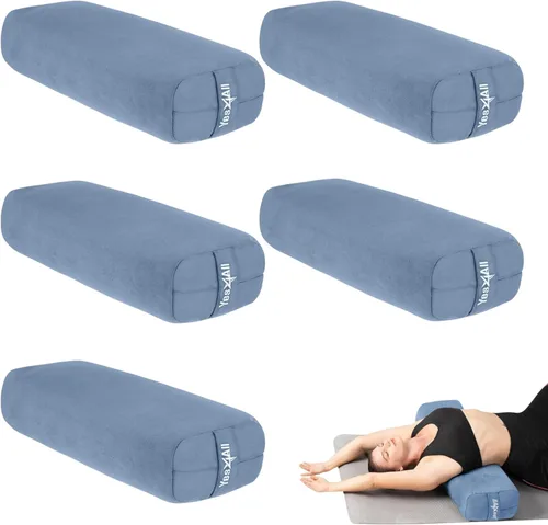 Miniatura 10 de Yes4All Triple-Layer Sponge Yoga Bolster Pillow for Restorative Yoga & Meditation - Versatile Yoga Support Pillow, Balance & Poses Modification