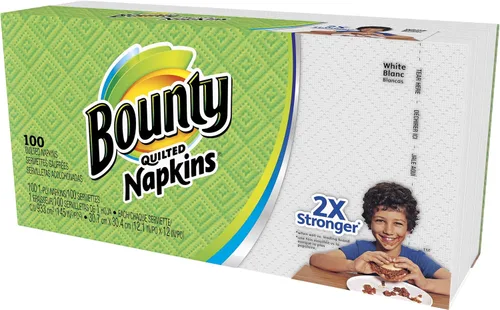 Miniatura 8 de Servilletas de papel Bounty Quilted, Blanco