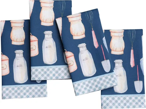Miniatura 53 de Maison d' Hermine Happy Florals - Juego de 4 servilletas 100% algodón suave y cómodo perfectas para cenas familiares, bodas, fiestas de cóctel, 063