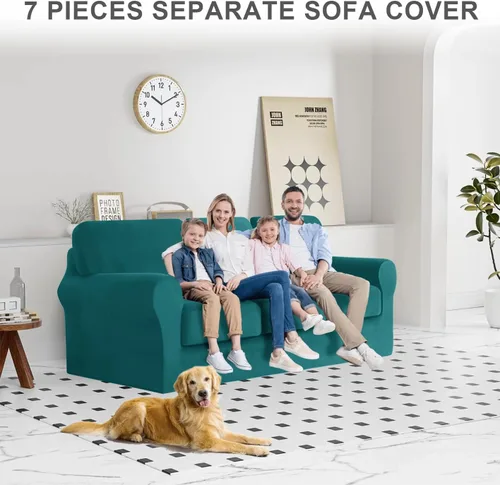 Miniatura 53 de Funda para Sofá de Terciopelo, Fundas Elásticas para Sofá para Funda Principal Separada/Respaldos y Cojines de Asiento, Funda para Sofá, para Fundas