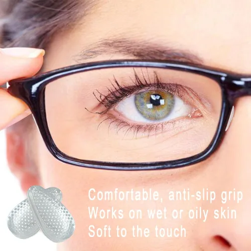 Miniatura 4 de Almohadillas de nariz para gafas, almohadillas de nariz de silicona antideslizantes para gafas, almohadillas antideslizantes para puente nasal