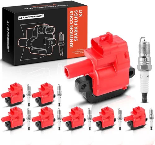 Miniatura 9 de A-Premium Bobinas de encendido y bujías (negro) compatibles con Chevrolet Camaro 1998-2002, Corvette 1997-2004 y Cadillac CTS 2004-2005 y Pontiac