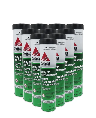 Agco 79017915 Parts Molly III - Tubos de grasa multiusos de 14 onzas, paquete de 10, color negro, 14 onzas