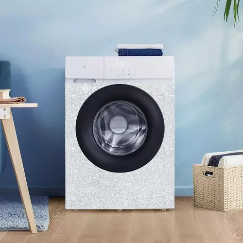 Miniatura 9 de Kitico Papel tapiz plateado con purpurina, papel de contacto plateado, cubierta creativa, despegar y pegar, papel tapiz autoadhesivo extraíble