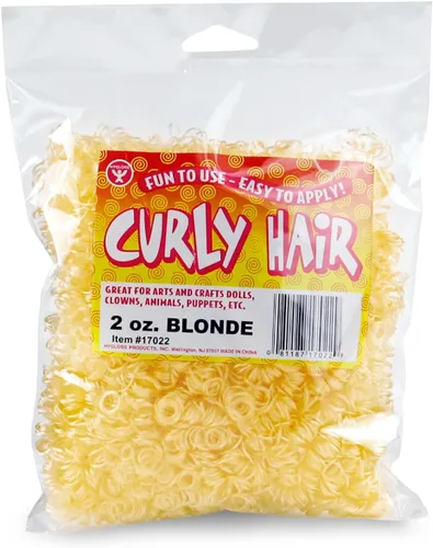 Miniatura 15 de Hygloss Cabello Rizado de Muñeca de 16 oz para Manualidades Surtido - Cabello Sintético Premium para Hacer Muñecas, Marionetas y Proyectos de Artes