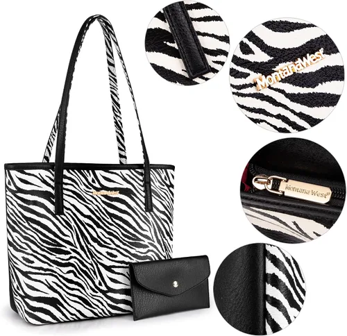 Miniatura 3 de Montana West - Bolsas de mano grandes de cuero, para mujer con asa superior para usar en la mano o colgada del hombro, bandolera