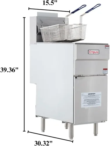 Miniatura 2 de EMPURA Freestanding Floor Deep Fryer