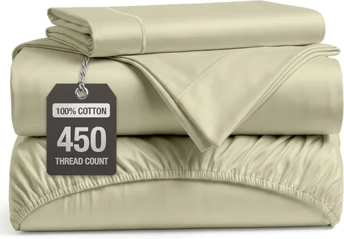 Miniatura 59 de LANE LINEN - Sábanas tamaño Split King para cama ajustable, 450 hilos, 100% algodón, 2 sábanas bajeras individuales XL, con bolsillo profundo