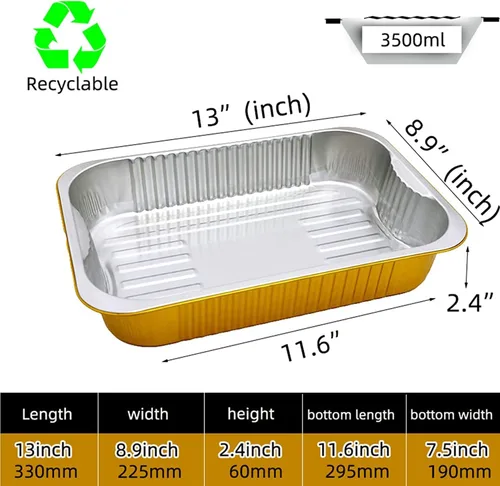 Miniatura 2 de Sartenes de papel de aluminio de SuiXinCook con tapas, 10 unidades, resistentes, 2 libras, sartén pequeña de papel de aluminio de 8.5"×6
