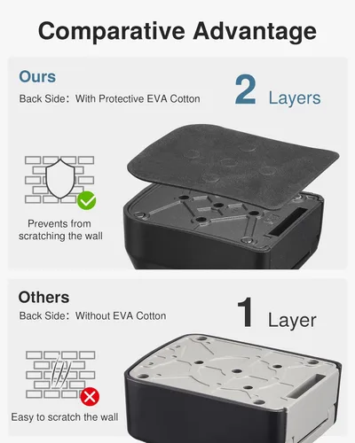 Miniatura 6 de Caja de Seguridad para Llaves Puroma, Caja de Almacenamiento de Llaves con Cerradura de Combinación Montada en Pared para Llaves de Casa, Caja