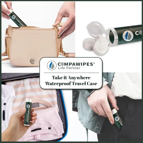 Miniatura 7 de 50 toallas comprimidas – Toallas desechables de viaje, papel higiénico de senderismo comprimido, toallitas silvestres, papel higiénico compacto