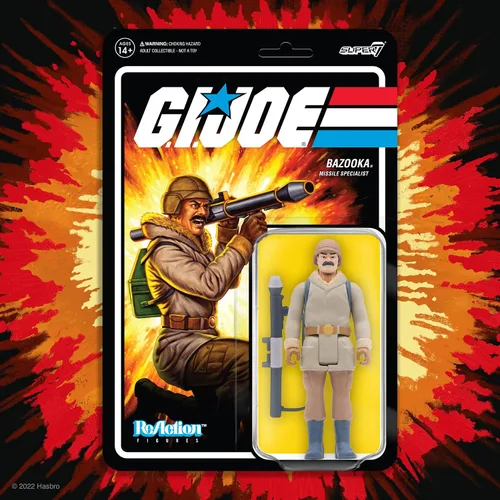 Miniatura 5 de Super7 G.I. Joe Bazooka (Arctic) - Figura de acción G.I. Joe de 3.75 pulgadas con accesorios, coleccionables clásicos de dibujos animados y juguetes