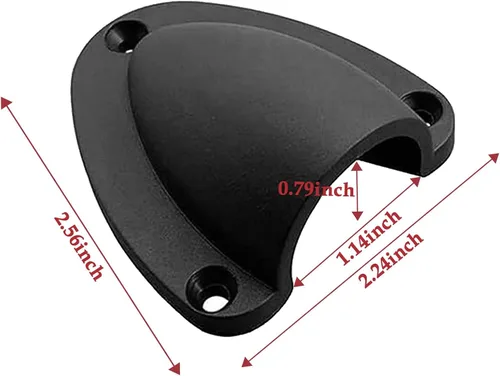 Miniatura 2 de 4 piezas de ventilación de nailon con carcasa de almeja marina, cubierta de ventilación de cable de alambre de 2-1/2 pulgadas con tornillos