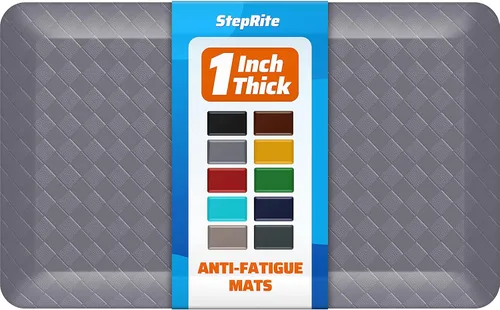Miniatura 9 de StepRite Tapetes de cocina de 1 pulgada de grosor para el piso, alfombras de cocina antifatiga, antideslizantes, alfombra de cocina impermeable