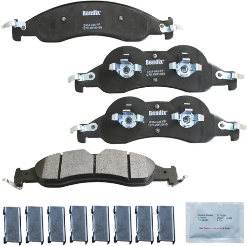 Miniatura 8 de Pastillas de freno delanteras cerámicas Bendix Priority1 CFC2302 para Hyundai Elantra 2021, Sonata 2022-2020, Kia K5 2023-2021