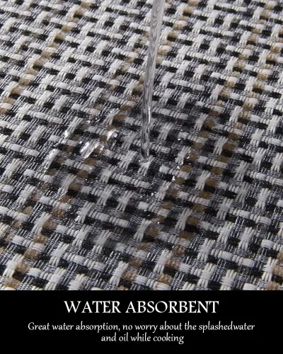 Miniatura 5 de PADOOR Tapetes de cocina para piso, alfombras de cocina antideslizantes, lavables, con parte trasera de goma, súper absorbente, alfombra para Marrón