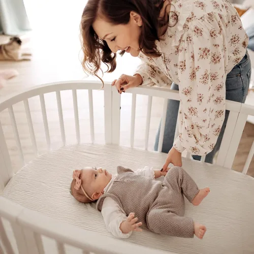 Miniatura 12 de lulumoon Sábanas de muselina para moisés para bebé: sábanas ajustables suaves para moisés de cabecera para niños y niñas Oliva y Crema