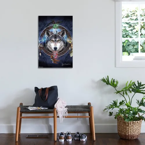Miniatura 3 de Trends International Brigid Ashwood - Póster de pared de guía de lobo celta, 22.37 x 34.00 pulgadas, lienzo estirado