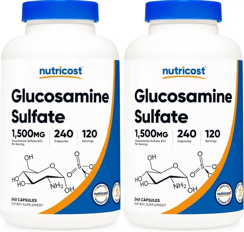 Miniatura 8 de Nutricost Sulfato de glucosamina 750 mg, 240 cápsulas (1500 mg por porción)