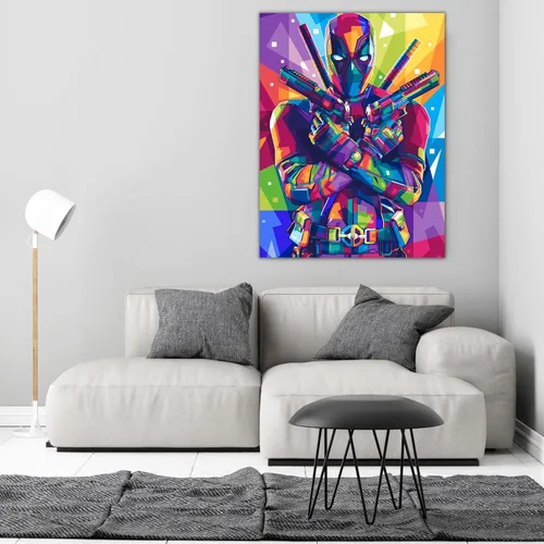 Miniatura 8 de Modern Merch Marvel - Kits de arte de diamantes para adultos, pintura de diamantes 5D de Deadpool para adultos, arte de pared DIY de Deadpool