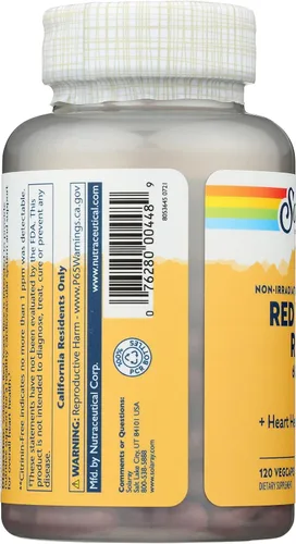 Miniatura 6 de Solaray Arroz de levadura roja, 600 mg, 120