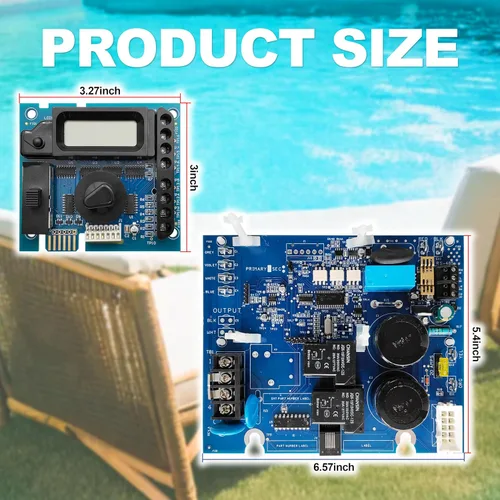Miniatura 5 de Reemplazo de placa de circuito principal GLX-PCB-RITE 2026 y placa de visualización GLX-PCB-DSP para generadores de cloro sal Hayward Goldline Aqua