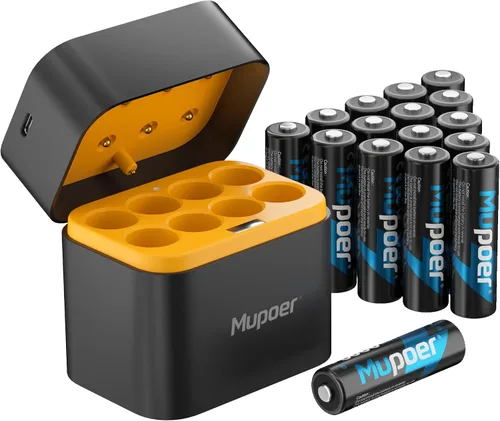Miniatura 14 de Baterías AA recargables con caja, baterías de litio de 3600 mWh, AA de 1.5 V, 4 unidades, batería doble A, recargable, iones de litio de larga