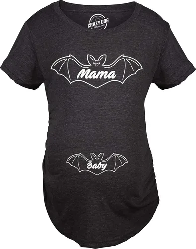 Miniatura 3 de Divertidas camisetas de maternidad de Halloween, lindas camisetas de embarazo con calabazas, fantasmas, murciélagos y más