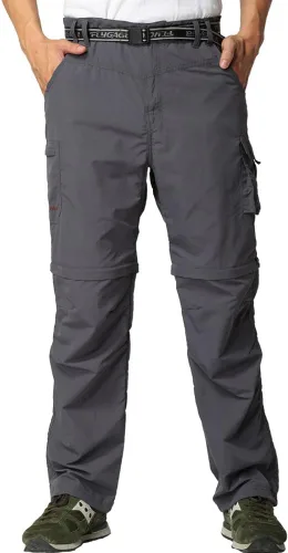 Miniatura 5 de Pantalones de senderismo para hombre, convertibles, con cremallera, para exteriores, de secado rápido, ligeros, para pesca, viajes, safari