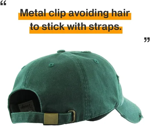 Miniatura 6 de KBETHOS - Gorra de béisbol ajustable de algodón desgastado vintage para papá, estilo polo, camionero, unisex