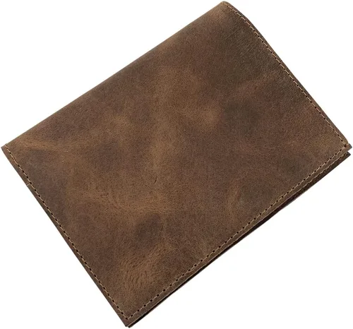 Miniatura 2 de Hide & Drink, Organizador de pasaporte doble de cuero hecho a mano de cuero de grano completo, Bourbon Marrón, Cartera de viaje