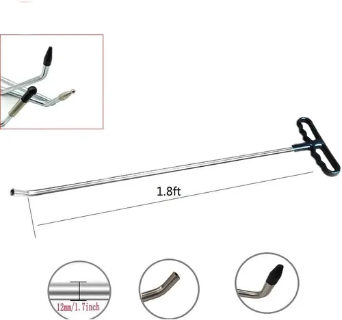 Miniatura 2 de Herramientas de reparación de abolladuras sin pintura 1 piezas de varillas de eliminación de abolladuras con punzón de cabeza de abolladuras
