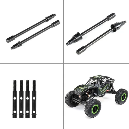 Miniatura 2 de UTB18 RC eje de transmisión delantero y trasero CVD eje para eje axial RC Crawler 1/18 UTB18 Capra Unlimited Trail Buggy RTR pieza de actualización