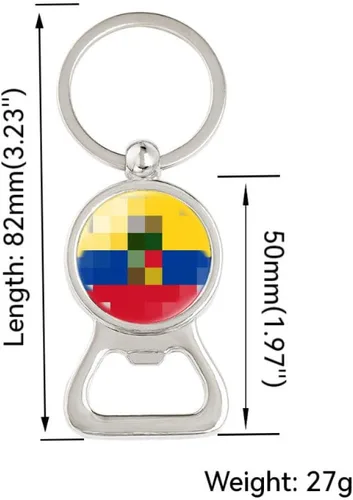 Miniatura 2 de Azure Star - Llavero con diseño de bandera de Honduras, llavero para abrebotellas de cerveza, recuerdo de viaje, regalo de recuerdo, multifunción