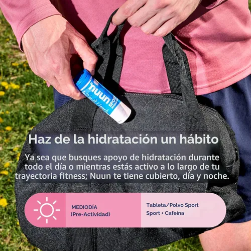 Miniatura 4 de Nuun Sport Tabletas de Electrolitos con Magnesio, Calcio, Potasio, Cloruro y Sodio, Sin Gluten y Veganas, Limonada de Fresa, Paquete de 8