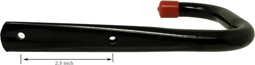 Miniatura 3 de Tetra-Teknica UH02-6P Ganchos de almacenamiento de garaje resistentes, tamaño mediano, color negro, 6 por paquete