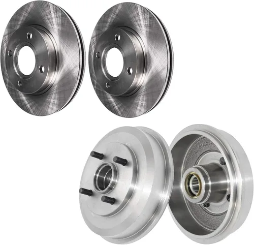 Miniatura 14 de Detroit Axle - Rotores de disco delantero + pinza de freno lateral del pasajero de repuesto para Mitsubishi Raider Dodge Dakota 2005-2008 - Juego