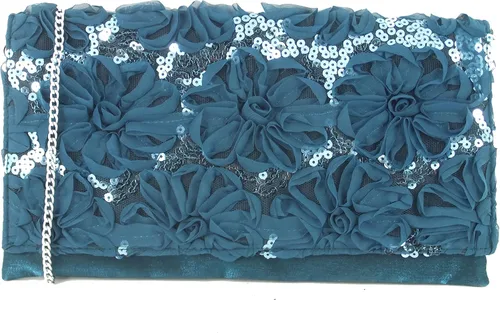 LONI Bolso de mano de lentejuelas brillantes para mujer, bolso de hombro para boda, fiesta, fiesta de graduación