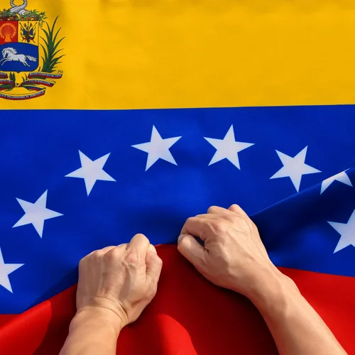 Miniatura 8 de Anley Fly Breeze - Bandera de Venezuela de 8 estrellas de 3 x 5 pies, color vivo y a prueba de decoloración, cabecera de lona y doble costura