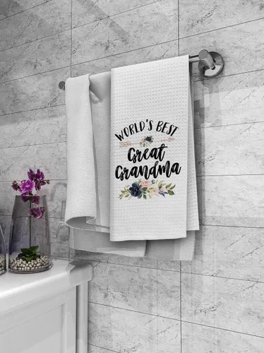 Miniatura 3 de Dibor Las Mejores Toallas de Cocina Florales de la Abuela del Mundo, Toalla de Mano, Paño de Cocina, Toalla de Cocina Decorativa y Absorbente