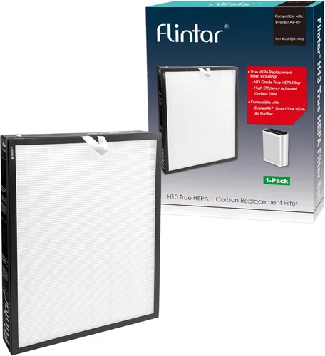 Filtro de repuesto True HEPA, compatible con el purificador de aire LEVOIT EverestAir, grado H13 True HEPA + filtro de repuesto de carbón activado,