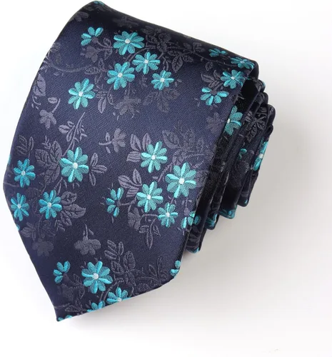 Miniatura 105 de WeiShang Lote de 6 corbatas clásicas de seda para hombre, corbatas tejidas jacquard