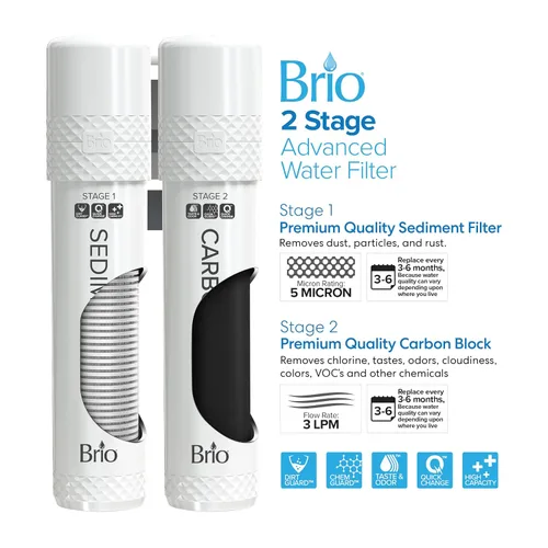 Miniatura 7 de Brio 520 UV - Dispensador de agua con refrigeración sin botella, autolimpiante, Certificado UL Filtración integrada de 2 etapas