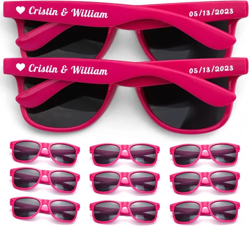 Miniatura 13 de Gafas de sol personalizadas para recuerdos de fiesta de boda, gafas de sol personalizadas a granel para hombres, padrinos de boda, adultos y mujeres