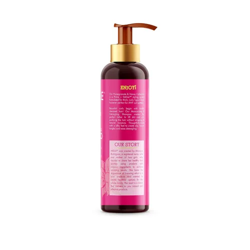 Miniatura 7 de Mielle Organics Champú desenredante e hidratante de granada y miel, champú para cabello rizado para mujeres, enriquecido con miel y aceite de babasú