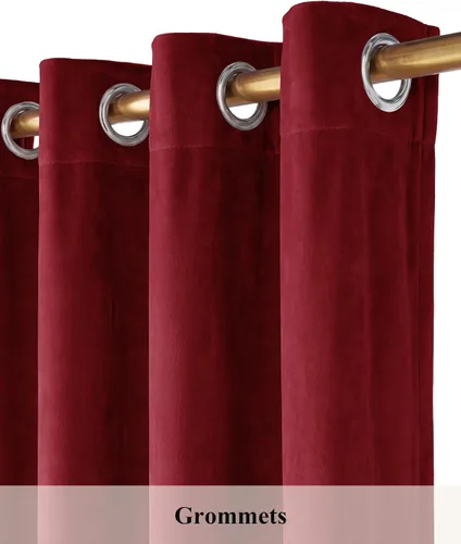 Miniatura 174 de StangH Cortinas de Terciopelo Verde Esmeralda de 96 Pulgadas - Cortinas Opacas de Terciopelo de Lujo Súper Suaves, Elegante Cobertura de Ventana